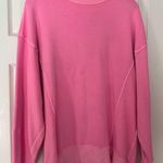 Aerie  Pink Oversized Crewneck Sweatshirt Photo 0