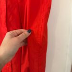 A New Day NWT red pleated gathered waist collared shirt dress M red Photo 6