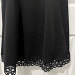 Donna Ricco Donna Rocco Black A-Line Black Prepy Embroidered Lace Bottom Dress Size 6 Petite Photo 1
