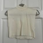 Boutique Crop Knit White Turtleneck  Photo 0