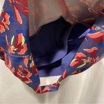 Athleta  long line conscious crop tropical sports bra sz large Photo 4