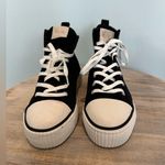 Pep Step Platform Corduroy black lace up sneakers size 8 Photo 2