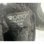 Sporto  Black Suede Fur Lined Wedge Zip Up Winter Boot Shoes Photo 8