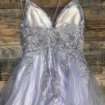 Coya Collection Stunning purple and Silver lace fairytale Prom Dress Photo 2