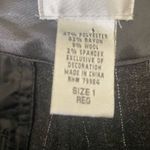 Chico's Women Pants 8 Smokey Gray Straight Leg Pin Stripe Dot Classic Officewear Photo 1