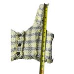ZARA  Yellow Tweed Crop Top Women's Size Small | 16-13 Photo 4