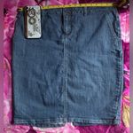 Liz Claiborne  Womens Blue Skirt Denim Dark Blue Size 14 Photo 0