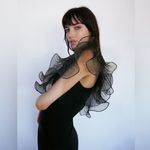 ZARA Black Off the Shoulder Mini Bodycon Mesh Flare Design Dress Photo 2