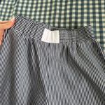 Stripped Loose Fit Pants Gray Photo 2