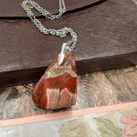 Handmade Red Jasper Necklace Oregon Pendant Photo 3
