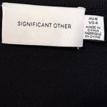 Revolve Significant Other Black Knit Long Sleeve Mini Dress Size 4 Photo 3