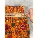 Anthropologie By Smocked Gauzy Wide-Leg Pants red Orange Floral Pockets XS NWT Photo 4