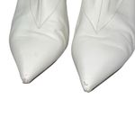 CELINE  Paris Women's White Leather Ankle Heel Boots Size 5.5 (36) Pointed Toe Photo 7