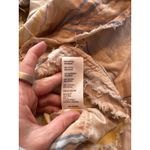 We The Free We The Free Plaid Peasant Top Boho Lace Up Long Sleeve Oversized Blouse Large Photo 6