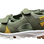 Timberland Women’s 7 US 38 EU Lincoln Peak Sandal Strap Dark Green Leather Shoes Photo 3