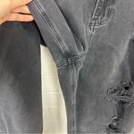 American Eagle  Black Distressed Denim Mom Jeans Size 10 Photo 6