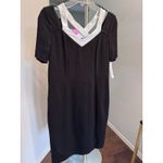 Nue By Shani Black Short Sleeve Dress Built In Shapewear Size 6 NWT MRSP $280 Photo 4