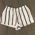 Forever 21  Black/ Mustard Yellow Pinstripe Shorts Size Extra Small Photo 2