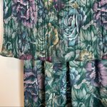 Vintage Layered Dress Grandmacore Floral Blue Green Size 6P Photo 4
