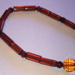 Genuine Amber Beads Boho Pendant Vintage Beaded Boho Necklace Photo 3