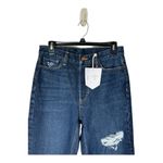 RE/DONE ‎ Jeans Women 27 Blue Dark Wash Cotton Distressed Le High Straight Leg Photo 2
