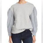 Rebecca Taylor La Vie Mixed-Media Cotton Sweatshirt Women’s Size XS Photo 1