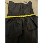 Vintage Wayne Diamond black Sweetheart tiered silky satin ruffled cocktail dress Photo 13