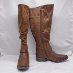 Baretraps Womens Yanessa2 Size 6M Riding Boots Wide Calf Brown Knee High Western Photo 1