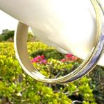 House of Harlow blue and gold tone bangle bracelet Photo 3