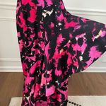 Tracy Reese Sleeveless Printed Midi Dress Hot Pink Floral Silk Ruffle 4 $398 Photo 6