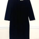 MM.LaFleur • black etsuko crew neck ¾ sleeve sheath dress sz 6 Photo 0