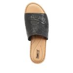 BØRN leather embossed Fish lake Tooled embossed born Sandals Size 10 B57 Black Photo 3