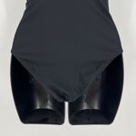 Aerie  One Piece Full Coverage Swimsuit Black Tie‎ Front Cutout Size Small Photo 5