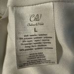 Chelsea and Violet Bubble Sleeve Button Down Off-White Summer Mini Dress Large Photo 5