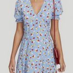 Faithfull the Brand  Floral Casual Dress in Blue Size XS Photo 9