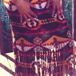 AZTEC PRINTED FRINGE SKIRT Multiple Size L Photo 2