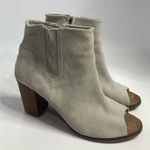 Toms gray peep Toe Heels size10 Photo 1