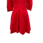 Derek Lam 10‎ Crosby Poplin Off Shoulder Cold Shoulder Mini Dress Red Size 4 Photo 4