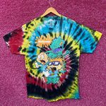Nickelodeon Rugrats Reptar Chasing Tommy & Chucky Tie Dye L Photo 0