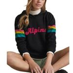 Pepe Jeans ANTHROPOLOGIE Alpine Back When Hoodie Sweatshirt Black Cotton Retro-chic XS EUC Photo 0