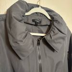 Ann Taylor  Womens Jacket Puff Collar and Sleeves Zipper Pockets Gray Size Medium Photo 2