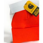 Carhartt Knit Cuffed Beanie Women/Mens One Size Orange A18 Outdoor New With Tags Photo 3