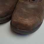 WORX WOMENS OXFORD STEEL TOE SLIP RESISTANT BROWN LEATHER SHOES 9 WIDE Photo 5