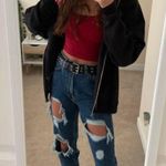 Urban Outfitters BDG High Waisted Mom Jeans Destroyed Medium Wash Photo 0