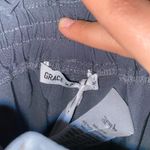 Grace Karin NWT  Gray/Blue High Waisted Paperbag Tie Waist Pants Women's Size XL Photo 5