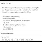 Kate Spade  Floral Jacquard Knit Dress in Dive Right In Geranium Womens L Photo 12