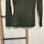 Nike Pro Long Sleeve 1/4 Zip Green Pullover Sweatshirt Size X Small Photo 2