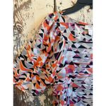 Loft  Women’s Short Sleeve Geometric print blouse Small Photo 2