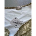 Free People Bohemian One Shoulder Puff Sleeve Floral Bodysuit Beige Women’s S Photo 4