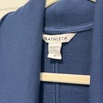 Athleta Pranayama Restore Wrap Chrome Blue Medium Long Open Cardigan Waterfall Photo 2